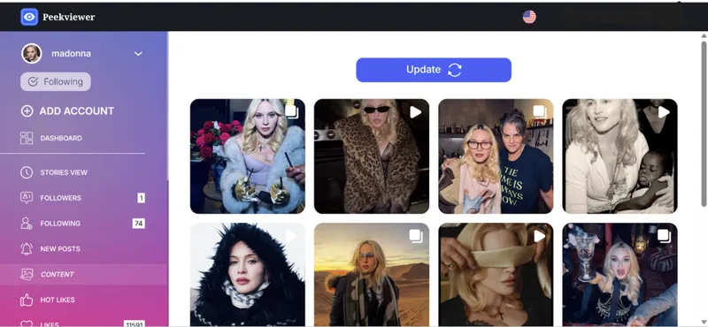 Peekviewer daschboard