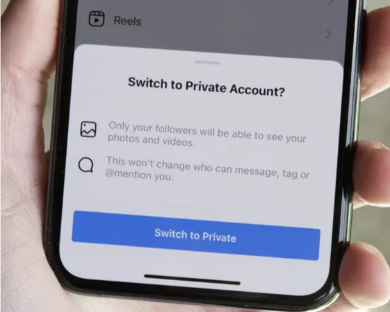 Cambiar a Cuenta Privada Cambiar a Cuenta Privada