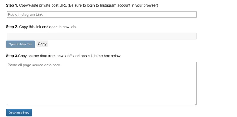 Screenshot showing the steps to use DownloadGram for downloading Instagram content. Screenshot showing the steps to use DownloadGram for downloading Instagram content.